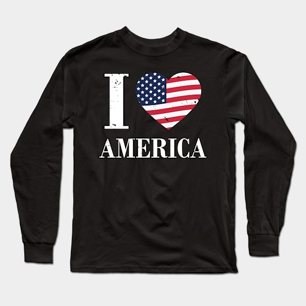 Love America Long Sleeve T-Shirt by flinkint